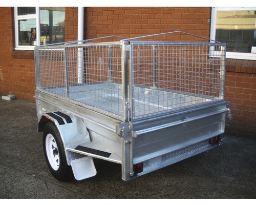 Släpvagn med galler