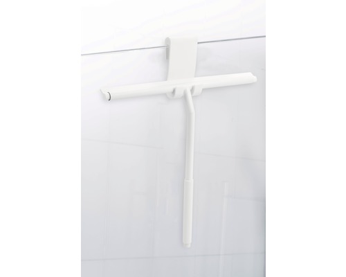 Duschskrapa med hållare för väggmontering