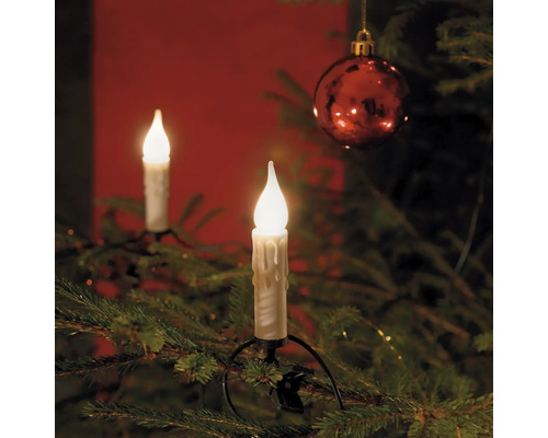 Dekorativ julgran med LED-ljus och julgranskula