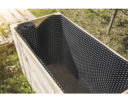 Hög rabatt fodrad med noppfolie