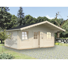 Trädgårdshus PALMAKO Helena inkl. golv, fönster, entrétak 34,0m² (18,6m²) 510x390cm impregnerad