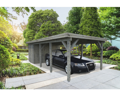 Förråd PALMAKO för carport Karl 23,1m² 315x196cm doppimpregnerad grå Förråd PALMAKO för carport Karl 23,1m² 315x196cm doppimpregnerad grå