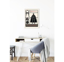 Dekorativ affisch med Kylo Ren från Star Wars, avbildad som en modellbyggsats.