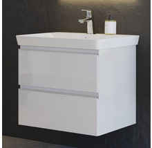 Tvättställ ARROW Victoria porslin vit blank 60 cm skyddande toppbeläggning 7781020-thumb-0