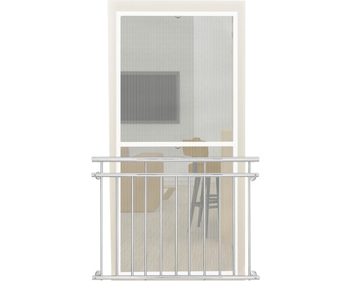 Insektsnät för balkongdörr med metallräcke