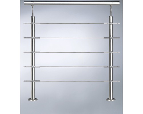 Rostfritt stålräcke med vajrar för inom- och utomhusbruk