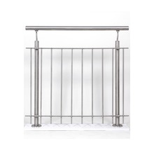 Räcke i rostfritt stål med vertikala stänger