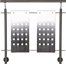 Handdukshållare i rostfritt stål med fyrkantiga utskärningar för badrum