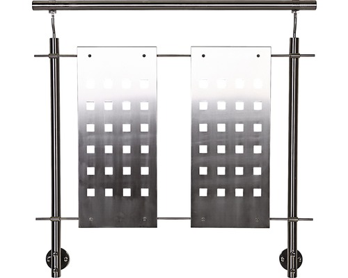 Handdukshållare i rostfritt stål med fyrkantiga utskärningar för badrum