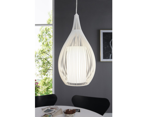 Pendellampa med droppformad lampskärm