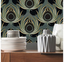 Fototapet KOMAR Paon vert 4 delar 200x280cm HX4-034