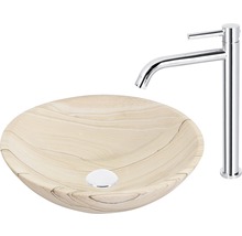 Tvättställ i keramik med armatur