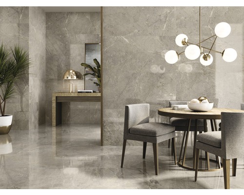 Klinker Anden Natural grå matt 60x60x0,9cm marmoroptik