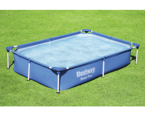 Pool BESTWAY® Family 221x150x43cm utan tillbehör blå