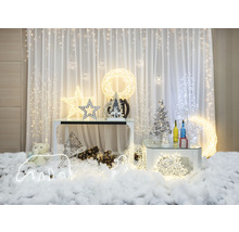 Ljusslinga LAFIORA isregn 600 varmvita LED belysningslängd 1200x70cm sladdfärg transparent inkl. timer & dimmer IP44-thumb-4 Ljusslinga LAFIORA isregn 600 varmvita LED belysningslängd 1200x70cm sladdfärg transparent inkl. timer & dimmer IP44-thumb-4