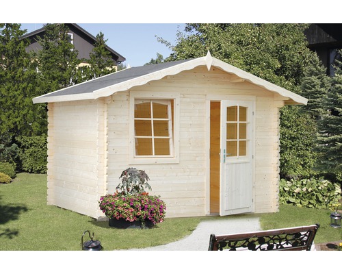 Friggebod PALMAKO Emma 4,6m² inkl. golv 240x200cm natur