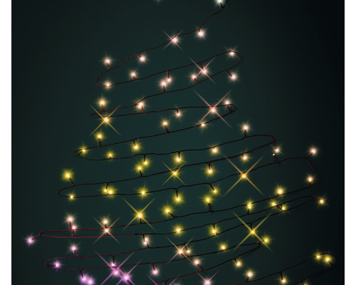 Ljusgirlang formad som julgran