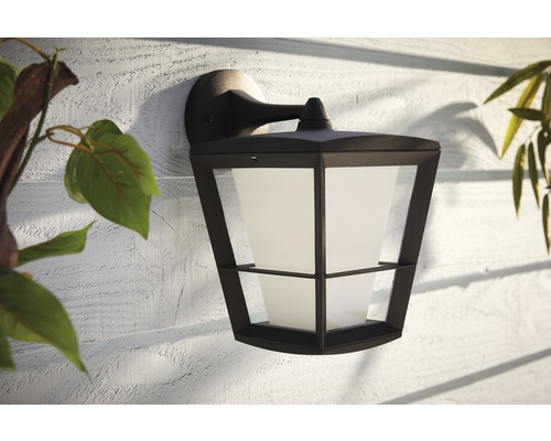 Vägglampa för utomhusbruk med klar lampskärm