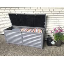 Dynbox GARDEN PLACE Marla plast 390L 143,5x53x57cm grå-thumb-3 Dynbox GARDEN PLACE Marla plast 390L 143,5x53x57cm grå-thumb-3