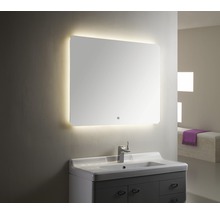 Badrumsspegel DSK LED-belysning Silver Moon 80x100cm IP24