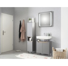 Tvättställsskåp PELIPAL Capri 2 dörrar matt grå-thumb-16
