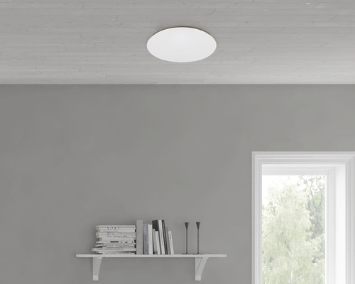 Plafond TELEFUNKEN LED stjärnhimmel med rörelsevakt 18W 1600lm 4000K neutralvit HxØ 112x389mm IP20 vit