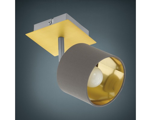 Taklampa med tygskärm