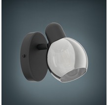 Vägglampa med rörligt lamphuvud