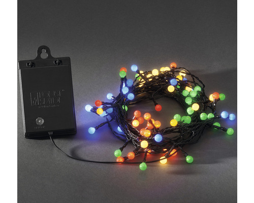 Batteridriven LED ljusslinga med färgade lampor