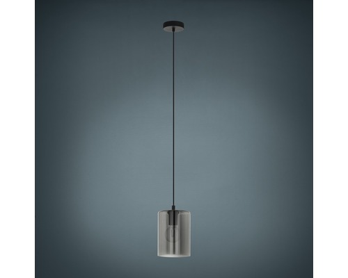 Pendellampa med cylindrisk glasskärm
