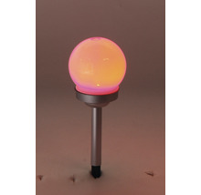 Trädgårdslampa med sfärisk lampskärm och markspett