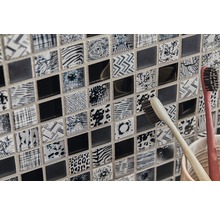 Mosaik XCM JT03 Crystal mix 29,8x29,8 cm black