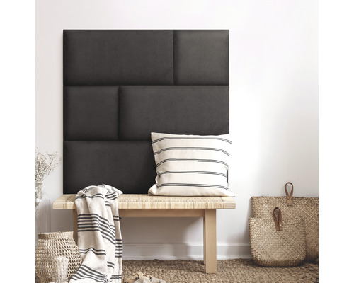 Textilpanel Kingston mörkgrå 30x60cm Textilpanel Kingston mörkgrå 30x60cm