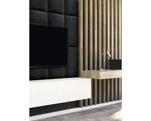 Textilpanel Velvet svart 30x60cm Textilpanel Velvet svart 30x60cm