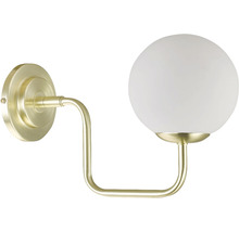 Vägglampa med sfärisk lampskärm