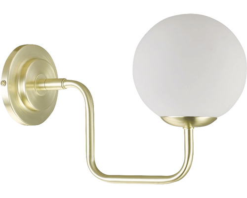 Vägglampa med sfärisk lampskärm