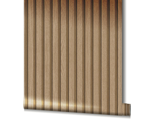 Tapet med träpanel-look på en rulle