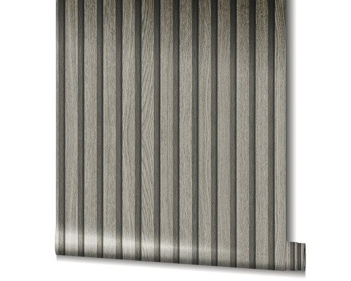 Tapetrulle med träpaneldesign