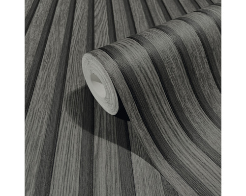 Tapetrulle med träpanelutseende