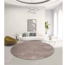 Matta Shaggy Wellness taupe Ø 160cm
