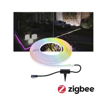 LED-ljusslang för utomhusbruk med Zigbee-logotyp