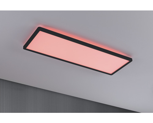 Rektangulär taklampa med ljus