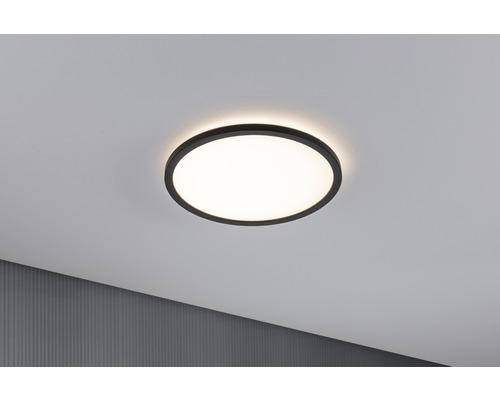LED Panel PAULMANN Auria 12W 1400lm RGBW HxØ 25x293mm svart med fjärrkontroll + Backlight