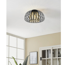 Taklampa av metall med burdesign för inomhusbruk