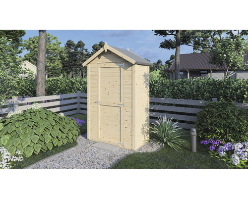 Skjul Cabin med golv 120x60cm natur Skjul Cabin med golv 120x60cm natur