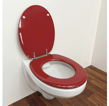 Vägghängd toalett med uppfälld toalettsits