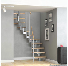 U-trappa PERTURA Spiros bok antracit 13 steg B:69 cm