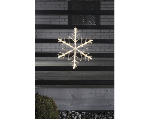 Dekorativ snöflinga med belysning för utomhusbruk