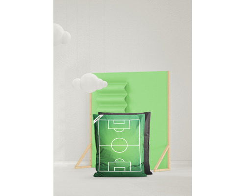 Sittsäck med fotbollsplanmotiv