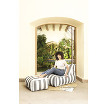 Sittsäck stol Outdoor SITTING POINT Santorini Rock ca 280L antracit/vit 65x100x65cm